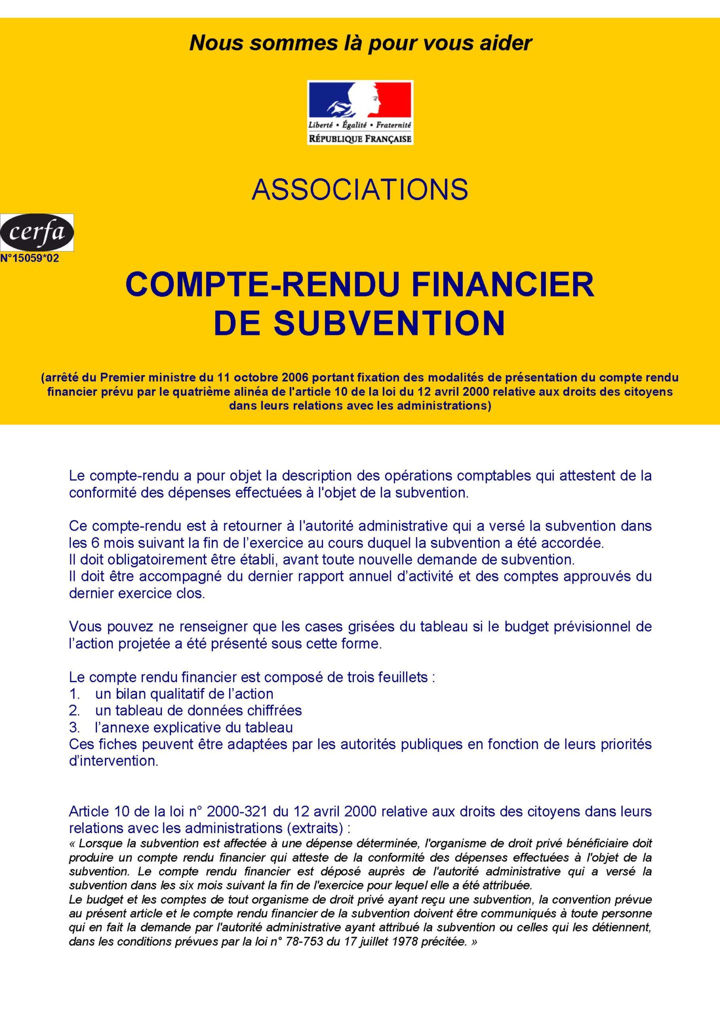 Documents Le Compte rendu Financier De Subvention Guyanasso Documents Le Compte Rendu Financier De Subvention Guyanasso